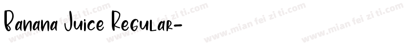 Banana Juice Regular字体转换